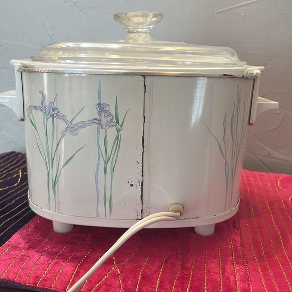 Rival/Corning Ware Crockpot Casserole Dish 3Quart Shadow Iris - Picture 13 of 13